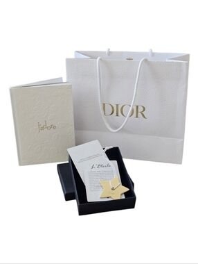Dior L' Etoile Gold Star Keepsake J'adore Notebook, Dior Shopping Bag & Tissue